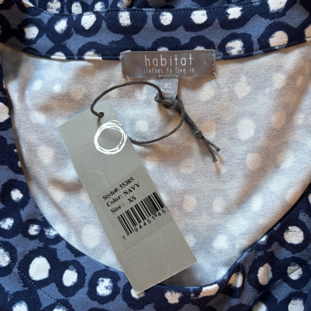 Habitat Swing Pocket Dress Navy Dot NWT - Picture 10 of 10